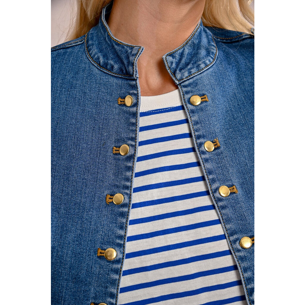 MOLLY BRACKEN MOLLY BRACKEN 25E VESTON JEANS BLEU DENIM