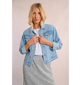 MOLLY BRACKEN MOLLY BRACKEN 25E JACKET JEANS BLEU DENIM