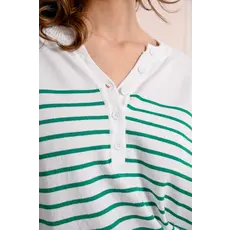 MOLLY BRACKEN MOLLY BRACKEN 25E TOP TRICOT BLANC LIGNES VERTES