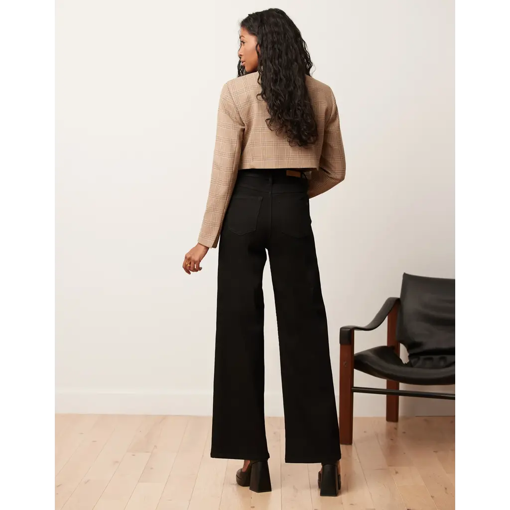 YOGA JEANS YOGA JEANS LILY WIDE 2224BK HIGH RISE 32'' BLACK