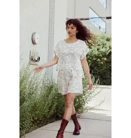 EVE GRAVEL EVE GRAVEL 25E SHORT LEVON MOTIF ONELINE CREME