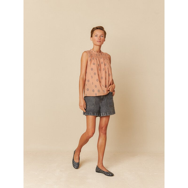 INDI AND COLD INDI AND COLD 25E BLOUSE SMOCK S MANCHES PECHE