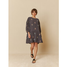 INDI AND COLD INDI AND COLD 25E ROBE CARBONE BRODERIE MULTI