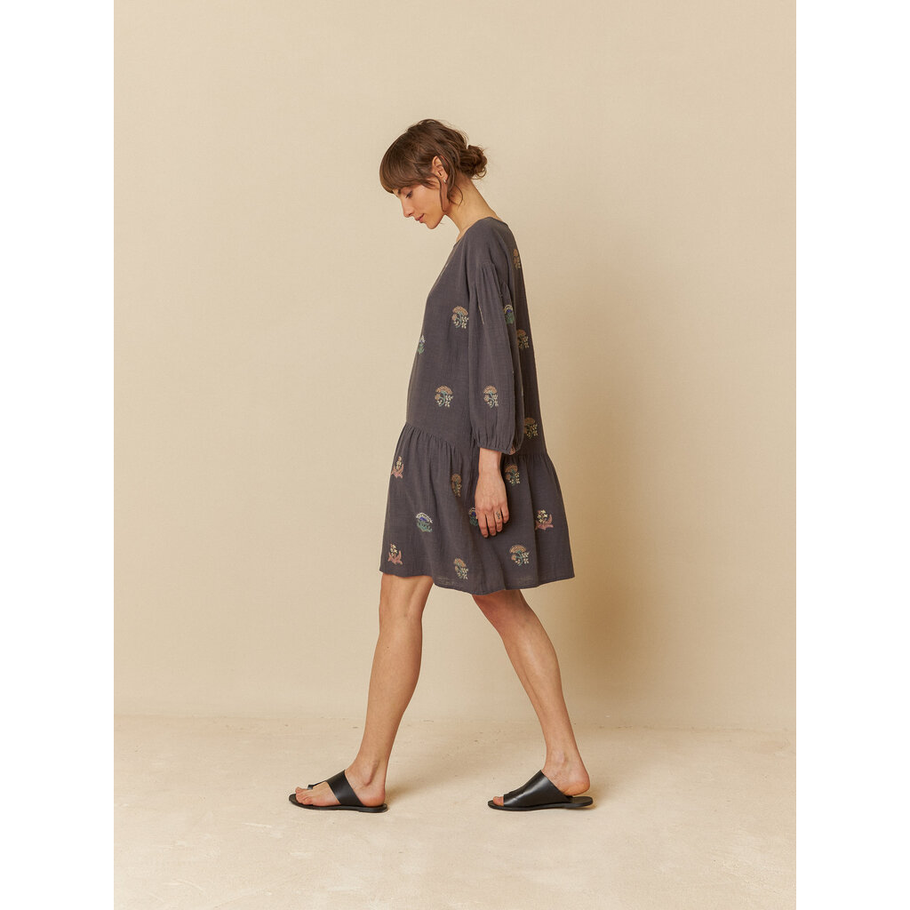 INDI AND COLD INDI AND COLD 25E ROBE CARBONE BRODERIE MULTI