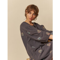 INDI AND COLD INDI AND COLD 25E ROBE CARBONE BRODERIE MULTI