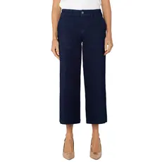 LIVERPOOL LIVERPOOL JEANS WIDE LEG W/ELASTIC BACK INDIGO RINSE