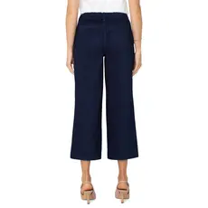 LIVERPOOL LIVERPOOL JEANS WIDE LEG W/ELASTIC BACK INDIGO RINSE