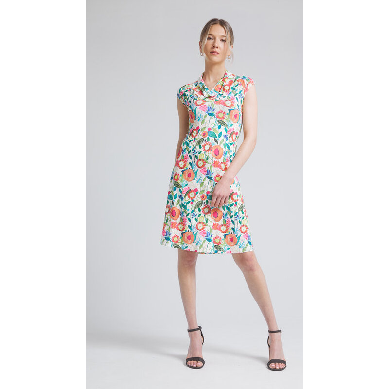 DINH BA DINH BA 25E ROBE ANNA FLEURS MULTI