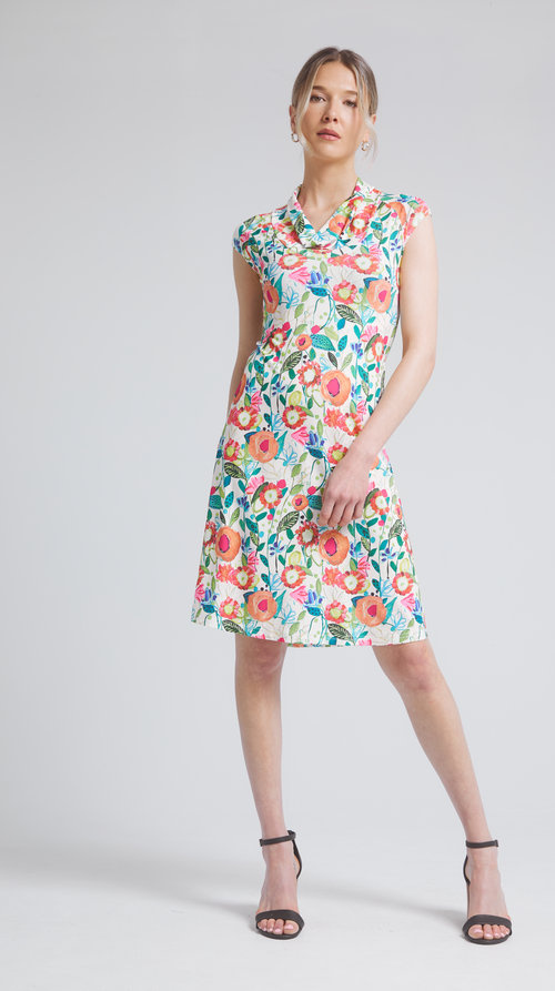 DINH BA 25E ROBE ANNA FLEURS MULTI