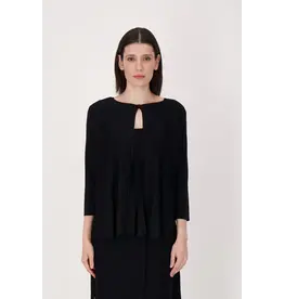 SPANNER SPANNER 25E CARDIGAN PLISSAGE TRANSPARENT NOIR