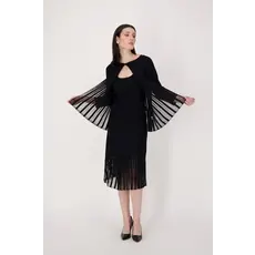 SPANNER SPANNER 25E JUPE PLISSAGE TRANSPARENT NOIR