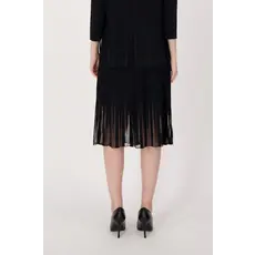 SPANNER SPANNER 25E JUPE PLISSAGE TRANSPARENT NOIR