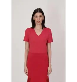 SPANNER SPANNER 25E TSHIRT EPAULES FRONCEES ROUGE POMME