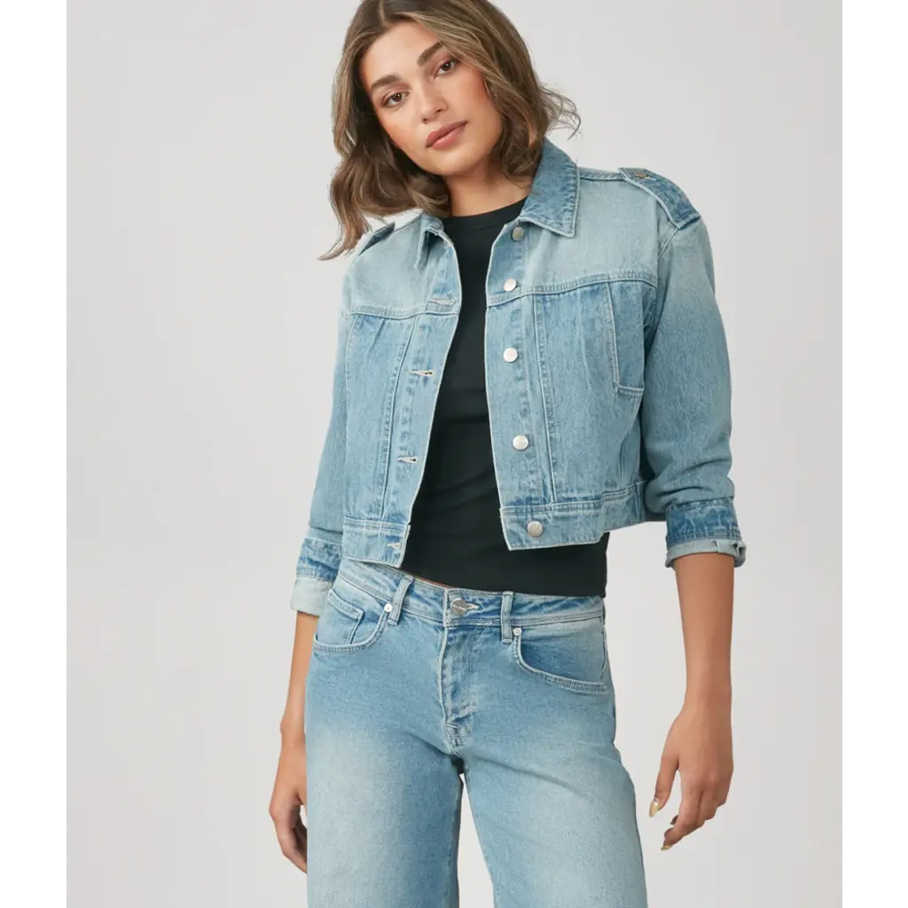 LOLA JEANS LOLA JEANS VESTE JEANS CROP CLOUD