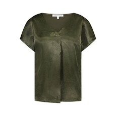 TRAMONTANA TRAMONTANA 25E CRINKLED SATIN TOP KAKHI