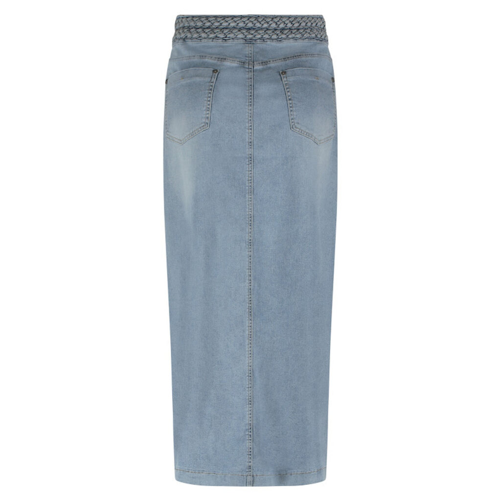 TRAMONTANA TRAMONTANA 25E JUPE DENIM CEINTURE TRESSEE