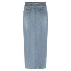 TRAMONTANA TRAMONTANA 25E JUPE DENIM CEINTURE TRESSEE