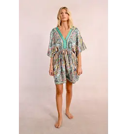 MOLLY BRACKEN MOLLY BRACKEN ROBE GREEN BLOOMA