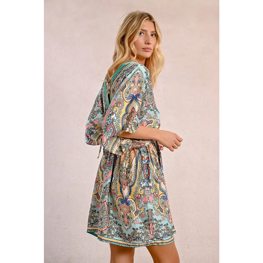 MOLLY BRACKEN MOLLY BRACKEN ROBE GREEN BLOOMA