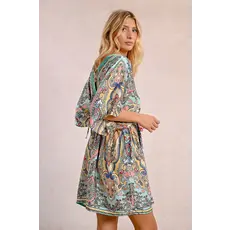 MOLLY BRACKEN MOLLY BRACKEN ROBE GREEN BLOOMA