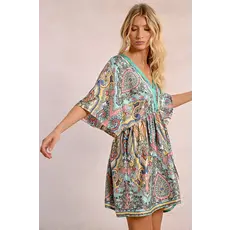 MOLLY BRACKEN MOLLY BRACKEN ROBE GREEN BLOOMA