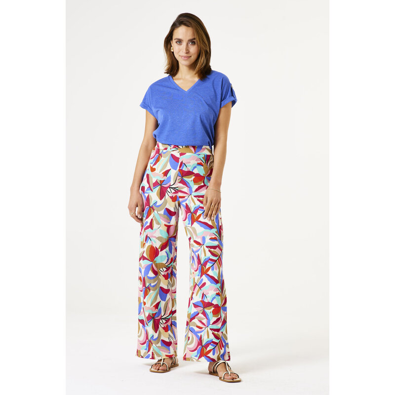 GARCIA GARCIA 25E PANTALON MOTIFS DAZZLING BLUE