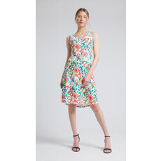 DINH BA DINH BA ROBE ROSE MOTIFS BLANC