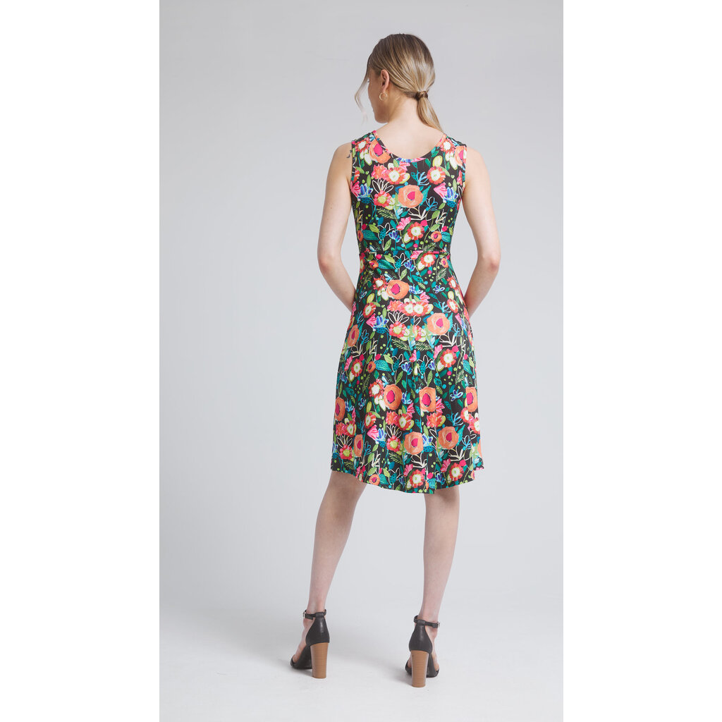 DINH BA DINH BA ROBE ROSE MOTIFS NOIR