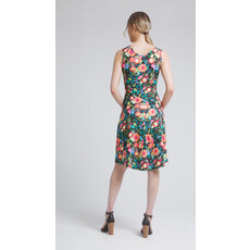 DINH BA DINH BA ROBE ROSE MOTIFS NOIR