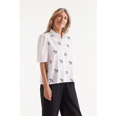 COMPANIA FANTASTICA COMPANIA FANTASTICA 25E BLOUSE ZEBRE BLANC