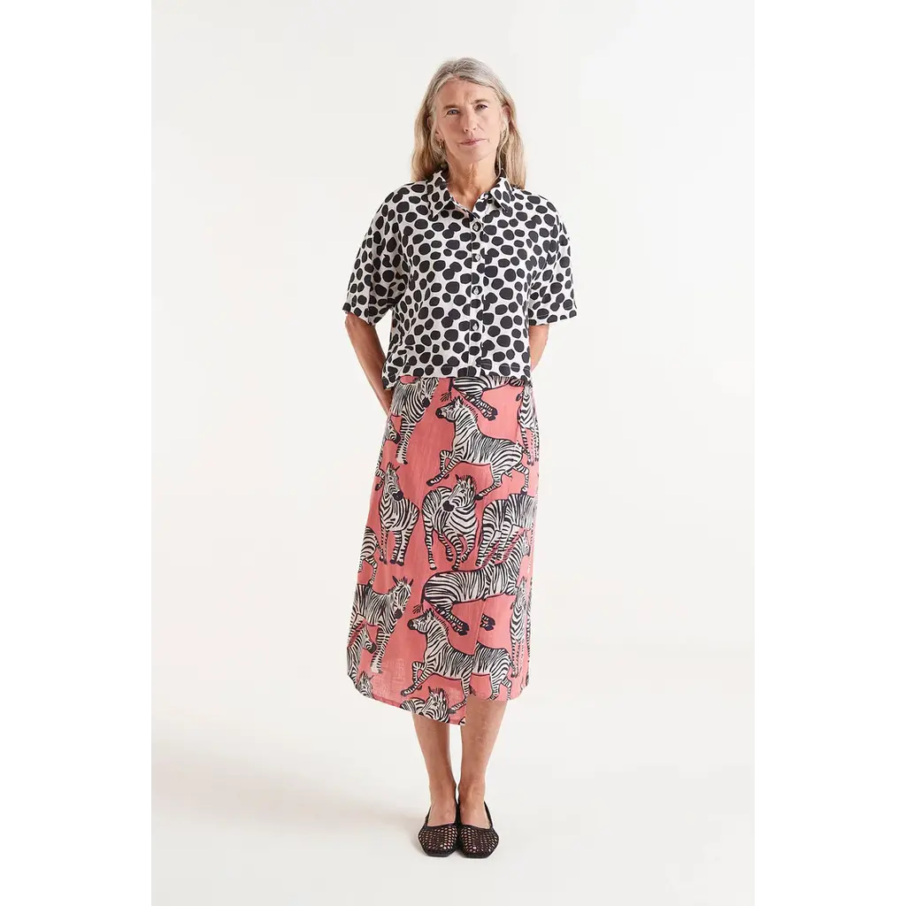 COMPANIA FANTASTICA COMPANIA FANTASTICA 25E JUPE ZEBRE ROSE