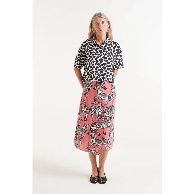 COMPANIA FANTASTICA COMPANIA FANTASTICA 25E JUPE ZEBRE ROSE