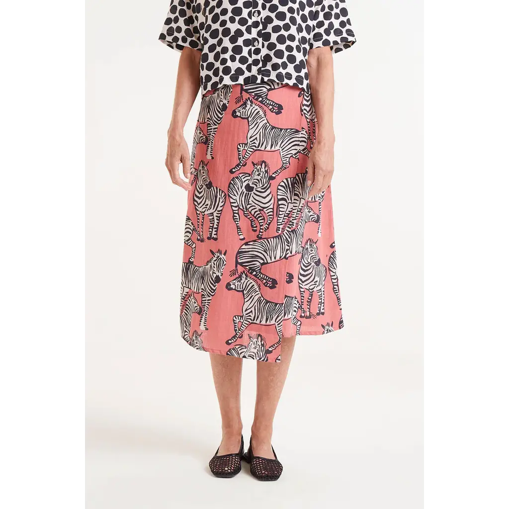 COMPANIA FANTASTICA COMPANIA FANTASTICA 25E JUPE ZEBRE ROSE