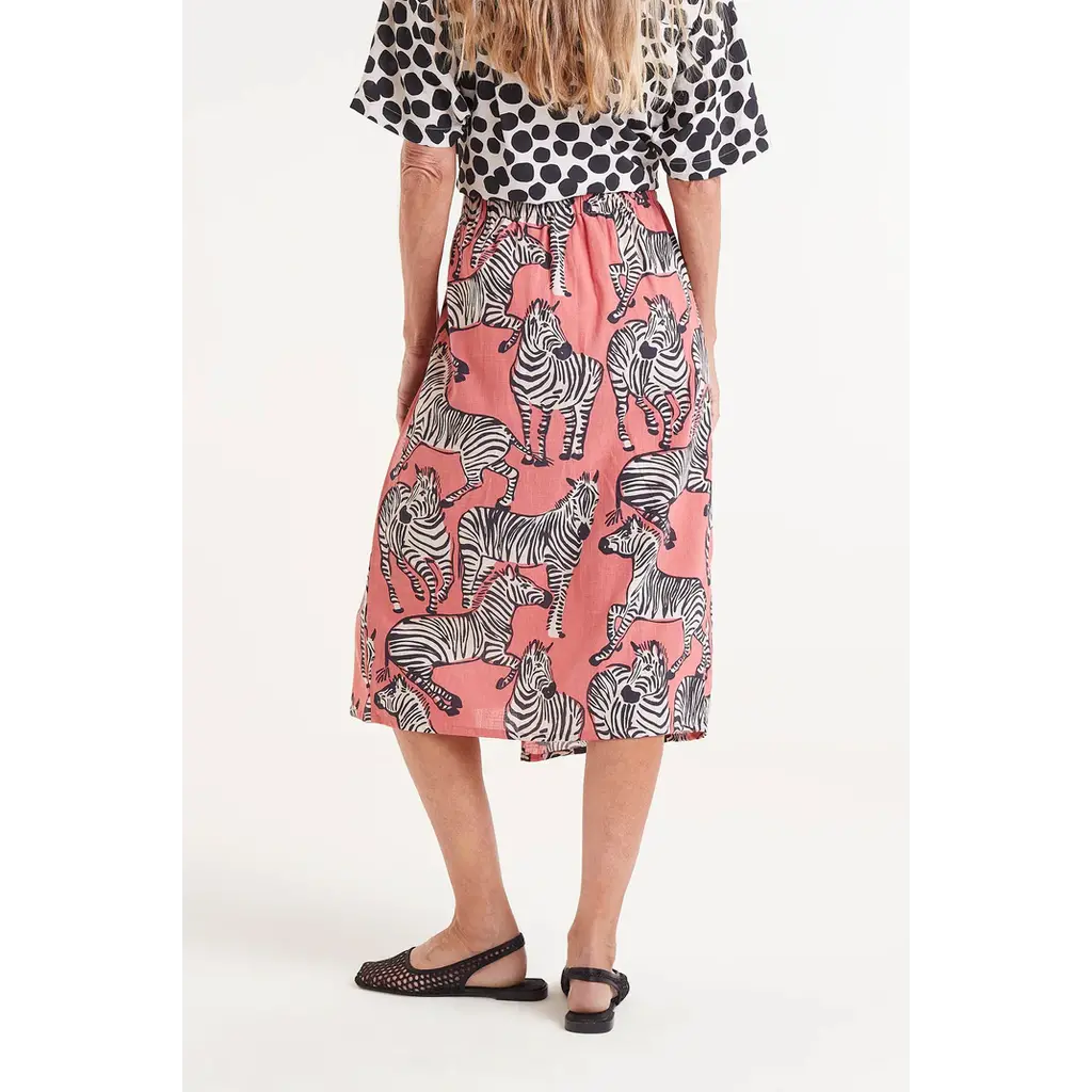 COMPANIA FANTASTICA COMPANIA FANTASTICA 25E JUPE ZEBRE ROSE