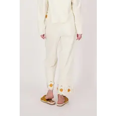 SPANNER GABBY ISABELLA 25E PANTALON FLEURS DANS BAS BEIGE