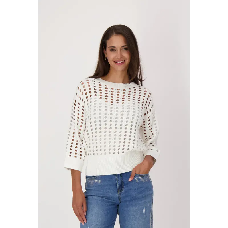 SPANNER GABBY ISABELLA 25E TRICOT AJOURE BLANC