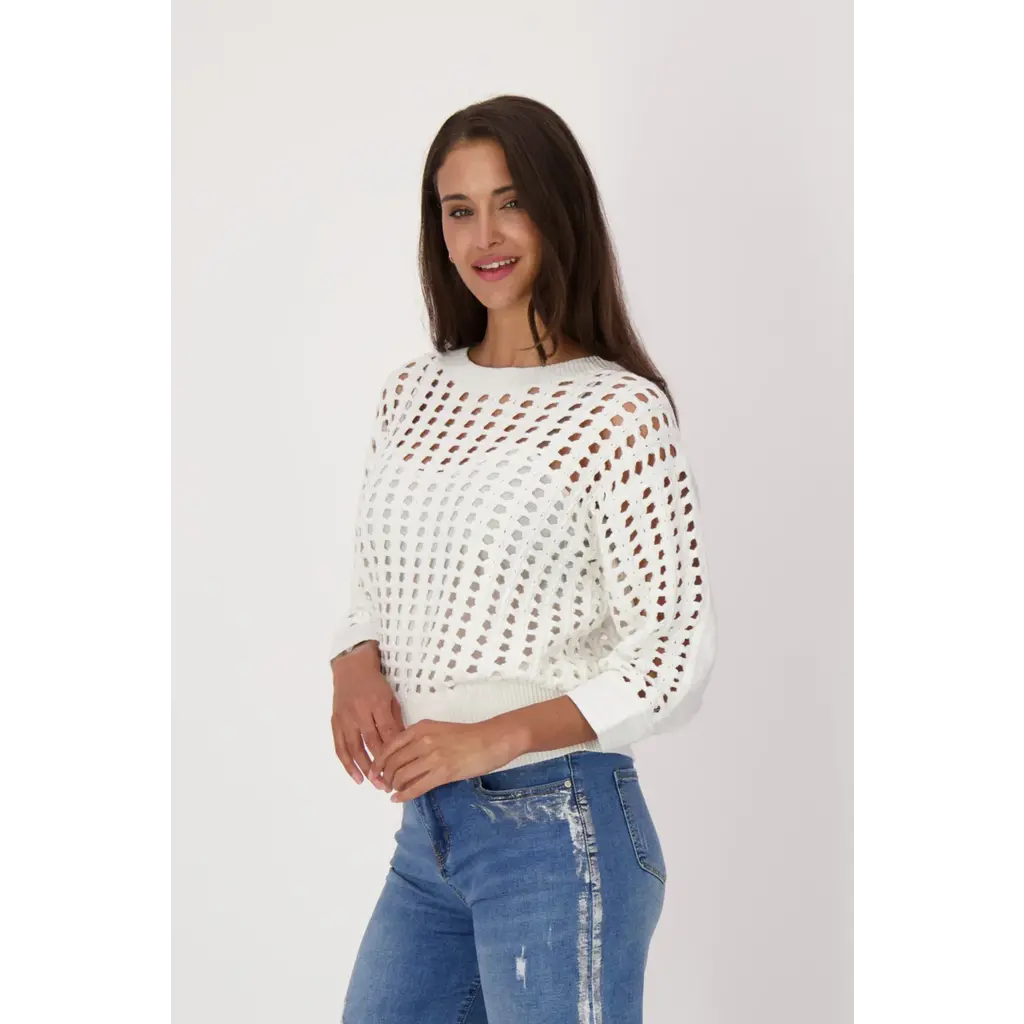 SPANNER GABBY ISABELLA 25E TRICOT AJOURE BLANC