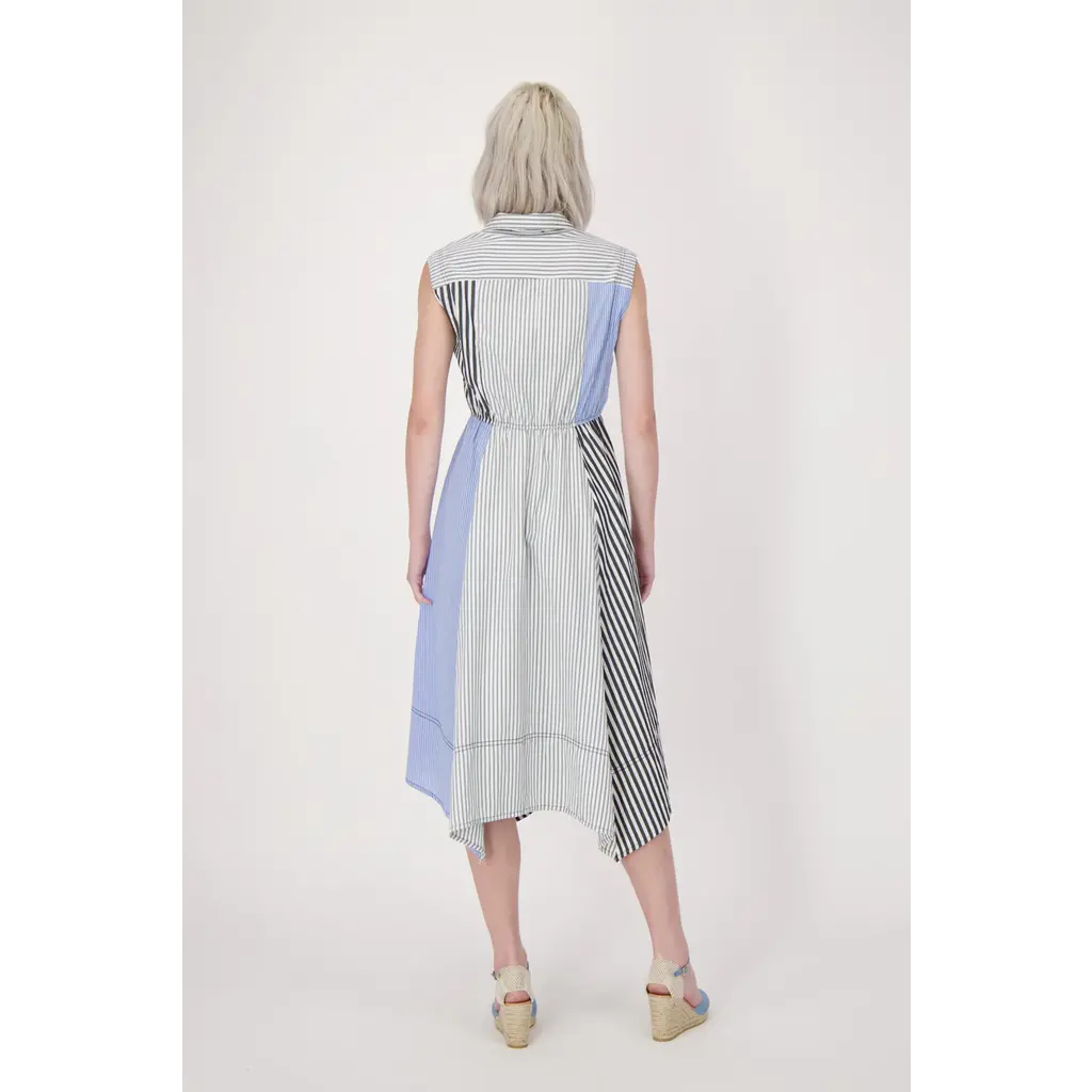 SPANNER GABBY ISABELLA 25E ROBE PATCHWORK RAYURES BLEU