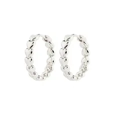 PILGRIM PILGRIM MAEVE RECYCLED HOOP EARRINGS SILVER PLATED