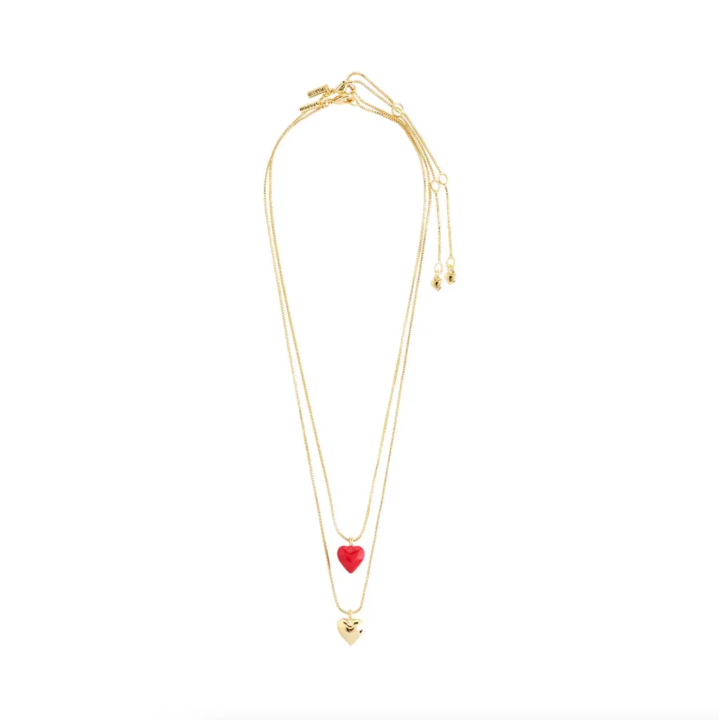 PILGRIM PILGRIM MAEVE RECYCLED NECKLACE 2 IN A SET GOLD PLATED