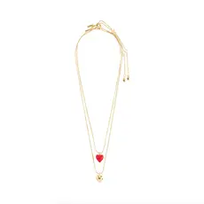 PILGRIM PILGRIM MAEVE RECYCLED NECKLACE 2 IN A SET GOLD PLATED