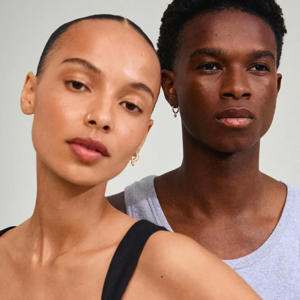 PILGRIM PILGRIM JOA RECYCLED CRYSTAL HOOP EARRINGS GOLD PLATED