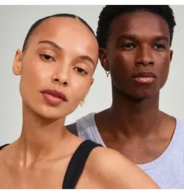 PILGRIM PILGRIM JOA RECYCLED CRYSTAL HOOP EARRINGS GOLD PLATED