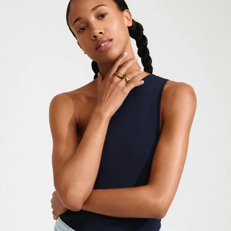 PILGRIM PILGRIM DUNE RINGS 2 IN A SET GOLD PLATED