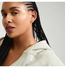 PILGRIM PILGRIM MAEVE RECYCLED HOOP EARRINGS SILVER PLATED