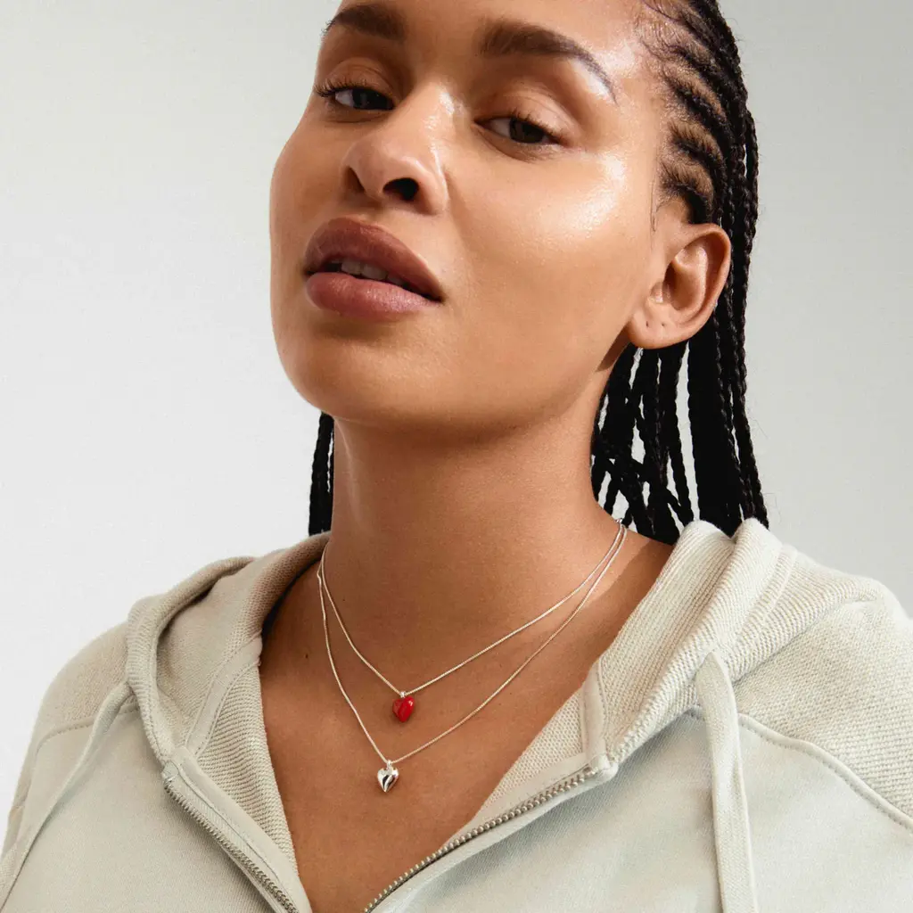 PILGRIM PILGRIM MAEVE RECYCLED NECKLACE 2 IN A SET SILVER PLATED