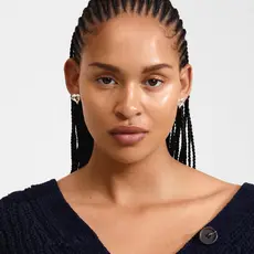 PILGRIM PILGRIM TIDE HEART EARRINGS SILVER PLATED