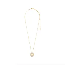 PILGRIM PILGRIM DUNE HEART NECKLACE GOLD PLATED