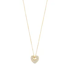 PILGRIM PILGRIM DUNE HEART NECKACE GOLD PLATED
