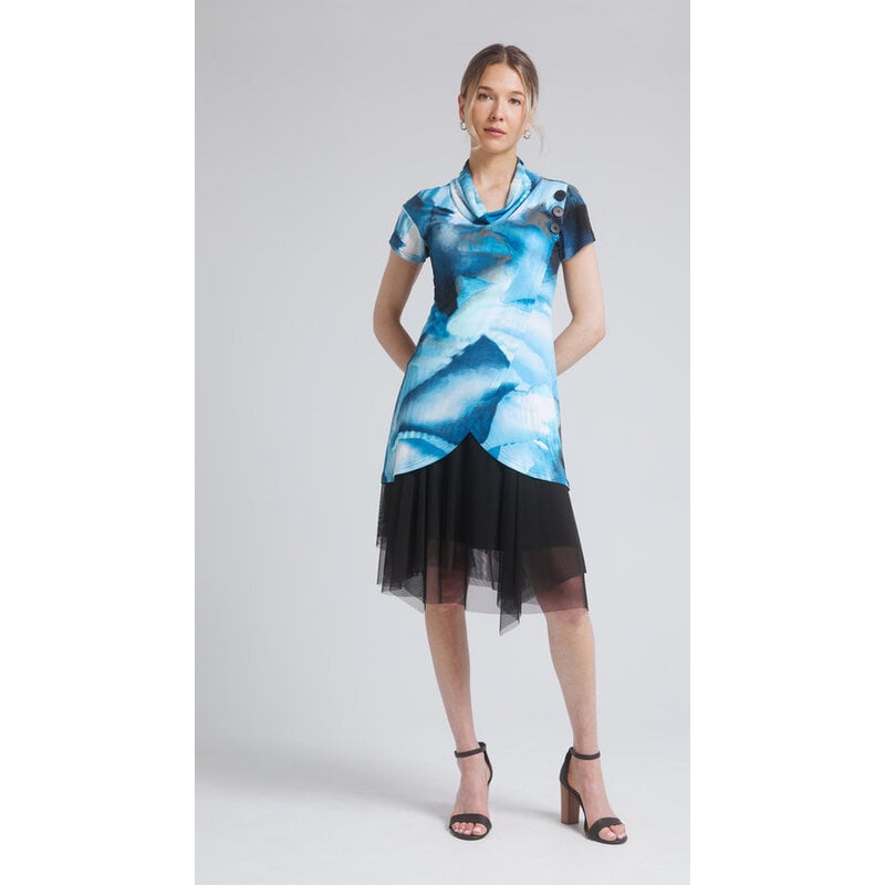 DINH BA DINH BA 25E TUNIQUE CHLOE AQUA